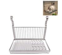 LSFYYDS Scolapiatti a Parete, Pieghevole Scolapiatti in Acciaio Inox per Cucina,39.5x26.2x33cm