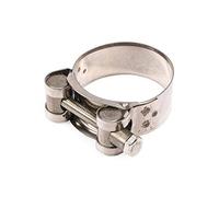 LSGGTIM Morsetto per Tubo di Scarico, Fascetta Universale per Moto in Acciaio Inox, Argento, Clip di Serraggio per Tubo Flessibile Marmitta Scarico Moto, 44-47MM