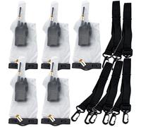 Lsgoodcare 5Pcs 2 Way Radio Custodia impermeabile Borsa Custodia impermeabile per Walkie Talkie Compatible with Motorola Kenwood Midland UV-3R UV-5R PX-888 Radio