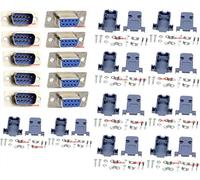 Lsgoodcare Porta seriale RS232 parallela Connettore DB9 9 pin D maschio/femmina a saldare + Coperchio di plastica DB9, confezione da 10, di Ltsstoreuk