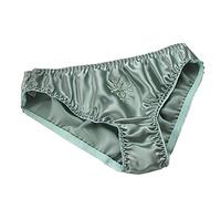LSHARON - Slip sexy da donna, 100% seta di gelso, biancheria intima