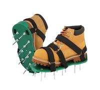 LSHBGV Scarpe aeratore per prato resistenti con cinghie regolabili in velcro per aerazione del terreno, taglia unica, facili da usare per la cura di cortili, giardini e patio