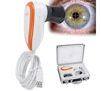 LSHFYV Telecamera per iridologia con analizzatore dell'iride USB, Telecamera per analisi dell'iride da 5,0 MP, Telecamera per iriscopio oculare con Obiettivo dell'iride 30X e Software di analisi