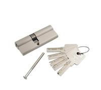 LSHIJI Cilindro Serratura Ogni Dimensione 70 80 90 100 Cilindro Serratura Porta Doppi pomelli Aperti Cilindro Serratura Camera da Letto Cilindro 5 Pezzi Chiave Serratura Porta(75(32.5-42.5))