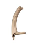 LSHIJI Maniglie Interne Per Portiere Auto Porte passeggeri interne Tirare la maniglia con il rivestimento della copertura esterna in pelle uso for BMW X5 X6 E70 E71(Beige Right)