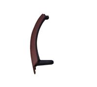 LSHIJI Maniglie Interne Per Portiere Auto Porte passeggeri interne Tirare la maniglia con il rivestimento della copertura esterna in pelle uso for BMW X5 X6 E70 E71(Red Right)