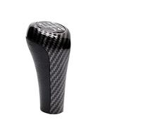 LSHIJI Pomello Cambio 5 Pomello del cambio in fibra di carbonio a 6 velocità adatto for BMW 1 3 serie E46 E53 E60 E61 E63 E65 E81 E82 E83 E87 E90 E91 E92 X1 X3 X5(6 Speed Fibre)