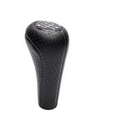 LSHIJI Pomello Cambio 5 Pomello del cambio in fibra di carbonio a 6 velocità adatto for BMW 1 3 serie E46 E53 E60 E61 E63 E65 E81 E82 E83 E87 E90 E91 E92 X1 X3 X5(5 Speed Leather B)