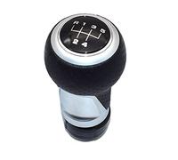 LSHIJI Pomello Cambio Leva del pomello cambio manuale for auto a 5/6 marce Stick Maniglia for penna Fit Use for Audi A4 S4 B8 8K A5 8T Q5 8R S Line 2007-2015 Anello rosso(5 Speed-Silver B)