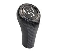 LSHIJI Pomello Cambio Pomello del cambio a 5 marce adatto for BMW 1 3 6 Serie E30 E32 E34 E36 E38 E39 E46 E53 E60 E63 E83 E84 E87 E90 Leva Headball(5 speed Carbon Fiber)