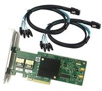 LSI Scheda SAS 9200-8i PCI Express, controller SAS2008, 8 porte SATA 6 GB + 2 cavi SAS