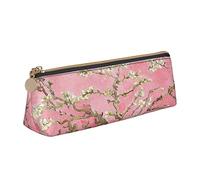 Lsjuee Astuccio per matite floreale rosa mandorlo in fiore Astuccio per penna da donna Scatola da trasporto semplice per adulti con cerniera liscia Durevole Leggero per borsa portaoggetti da ufficio
