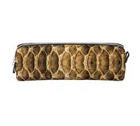 Lsjuee Astuccio piccolo in pelle di serpente Astuccio per penna semplice Custodia per il trasporto per adulti con cerniera liscia Durevole Leggero per la custodia dell'organizzatore dell'ufficio