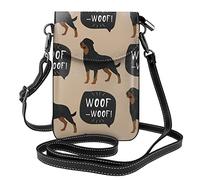 Lsjuee Borsa a tracolla con borsa a tracolla in pelle PU da donna con motivo a cane Rottweiler