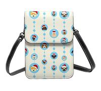 Lsjuee Borsa a tracolla con glitter oro scintillante con stampe animalier cellulare da donna Borsa a tracolla piccola