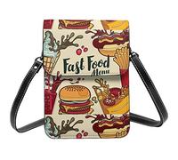 Lsjuee Borsa a tracolla Ladybird Color Spot Pink Skies cellulare per borsa a tracolla piccola da donna