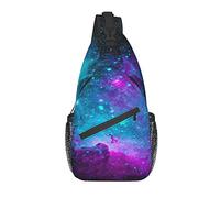 Lsjuee Borsa a tracolla, zaino a tracolla con stampa galassia da sogno per donne e uomini a spalla casual