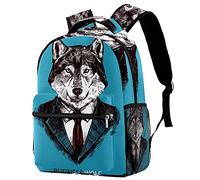 Lsjuee che ulula allo zaino della luna, borsa da scuola, zaino per bambini, regali per ragazzi e ragazze