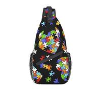 Lsjuee Consapevolezza dell'autismo Pezzi del puzzle Cuore viaggio Escursionismo Daypack