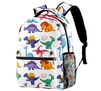 Lsjuee Dinosaurio School Backapck, elegante zaino per computer portatile borsa per computer per donne ragazze, borsa per laptop per insegnanti zainetto casual adatto per notebook da 15 pollici
