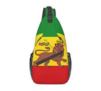 Lsjuee Etiopia Leone Di Giuda Bandiera Borse A Tracolla Donna Uomo Borsa A Tracolla Regolabile Con Tracolla Zaino Per Ciclismo Viaggi Sport Escursionismo