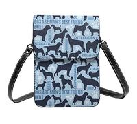 Lsjuee Flamingo Summer Colorful Tropical Birds cellulare per borsa a tracolla piccola da donna