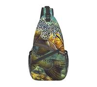 Lsjuee Fly Fish Borsa a tracolla diagonale casual unisex, borsa a tracolla multiuso da viaggio, zaino da escursionismo