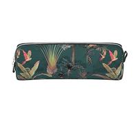 Lsjuee Giardino dell'Eden Piccolo astuccio semplice astuccio portapenne per adulti con cerniera liscia resistente leggero per borsa portaoggetti per ufficio