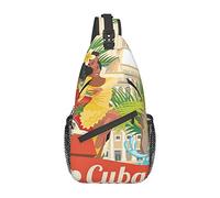 Lsjuee Island Of Cuba Borsa a tracolla diagonale casual unisex, borsa a tracolla multiuso da viaggio, zaino da escursionismo