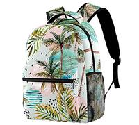 Lsjuee Palm Tropical School Backapck, elegante borsa per computer portatile per donne e ragazze, borsa per laptop per insegnanti, zainetto casual per notebook da 15 pollici