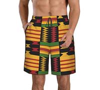 Lsjuee Pantaloncini da Spiaggia da Uomo Pantaloncini da Surf africani e Pantaloncini da Bagno Corti Casual Estivi