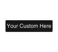 Lsjuee Personalizza il tuo cartello stradale Segnali stradali personalizzati Insegne in metallo personalizzate con testo fotografico per interni Street Bar Man Cave Signs Decor 15,7 x 4 pollici