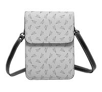 Lsjuee Pinguini Borsa a tracolla bianca nera cellulare per borsa a tracolla piccola da donna