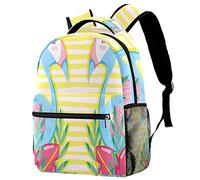 Lsjuee Punchy Pastel Flemishes Flamingo Backapck, Elegante Backapck per computer, Daypack casual Fit Notebook per laptop da 14 pollici