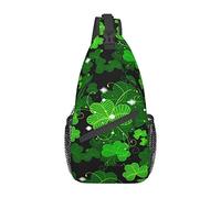 Lsjuee Welcome Spring St. Patrick's Day Borse a tracolla Donna Uomo Borsa a tracolla a tracolla regolabile Zaino a tracolla per ciclismo Viaggi Sport Escursionismo