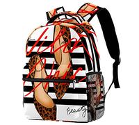 Lsjuee Zaino moderno per scarpe con tacco alto per studenti escursioni all'aperto