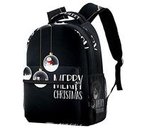 Lsjuee Zaino per laptop da lavoro Zaino per sport all'aria aperta Borsa a tracolla per la scuola di design Merry Christmas per ragazzo e ragazza