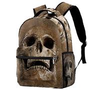 Lsjuee Zaino per laptop da viaggio Skull Cranium per donna uomo, zaino per scuola universitaria zaino grande zaino casual