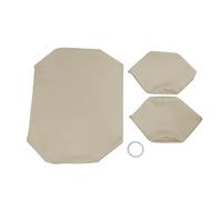 Lskioer 3 coprisedili per carrello da golf, anteriore inferiore e schienale, in pelle, beige, adatti per Club Car PRE-2000 DS Golf Cart 1982-2000