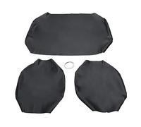 Lskioer Coprisedili per carrello da golf, 3 pezzi, in pelle di microfibra, base e schienale, per carrello da golf Yamaha G-11/G-22, nero