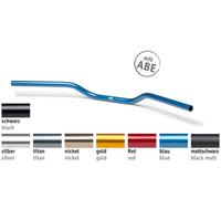 Lsl Superbike-Lenker A01 Di Alluminio Area di Serraggio Ø22 , 2 MM Argento