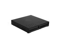 LSNNMU Battitoio for Bar Espresso, Scatola portaoggetti for caffè, Contenitore for caffè Espresso in Metallo con Doppio cassetto(Two Drawer-Black)