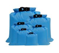 LSNNMU Borsa Impermeabile A Secco 6 pezzi 1.5/2.5/3/3.5/5/8L 5 borsa impermeabile pacchetto sacco nuoto rafting kayak fiume trekking galleggiante vela canoa canottaggio(Blue)