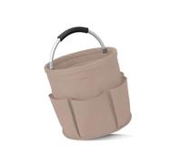 LSNNMU Borsa portautensili con Manico, Secchio, Borsa portaoggetti Portatile, da Giardino Pieghevole per Giardino(Khaki)
