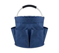 LSNNMU Cestino da Spiaggia for Esterni, Cestino Picnic Leggero e Portatile, Contenitore, Borsa for Articoli toeletta, Doccia, Pieghevole per Giardino(Blue)