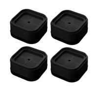 LSNNMU Confezione da 4 rialzi for mobili, cuscinetti antiscivolo for lavatrice, regolabili for letto, tavolo, scrivania, divano, poltrona, mobiletto Per Mobili(Black)