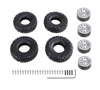 LSNUIND Accessorio Ricambio RC per MN 1/12 per MN82 LC79 per MN78 D90 D91 D96 99S 99SV2 per WPL 1/16 C14 C24 C34 C44 B14 B16 B36 RC per Tipo Clip Pneumatico Pneumatico Pelle Aggiornamento(Silver)