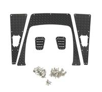 LSNUIND Accessorio Ricambio RC per Traxxas per TRX4 per TRX-4 82056-4 per Defender 1/10 RC Crawler Auto in Metallo Anti-Skid Piastra di Aspirazione Griglia Hood Skid Piastra Decorazione