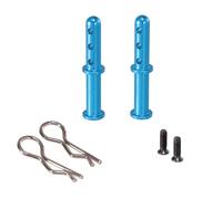 LSNUIND Accessorio Ricambio RC per Wltoys 144001 144010 144016 124016 124017 124018 124019 Corpo in Metallo Post Assemblea Shell Colonna RC Auto Aggiornamento Parti Accessori(Blue)