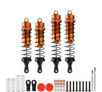 LSNUIND Ammortizzatori RC per Arrma 4s per Outcast per Kraton 1/10 4 Pezzi Ammortizzatori Anteriori Posteriori Ispessiti Ara330552 Ara330553 Ricambi Auto RC(Orange)